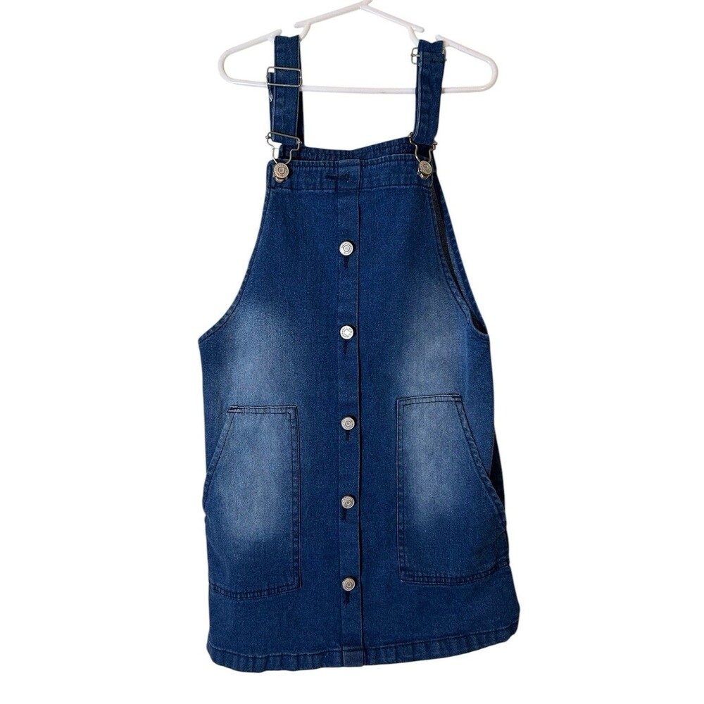 Wallflower Girls Denim Overalls Jumper -Size S (7/8)